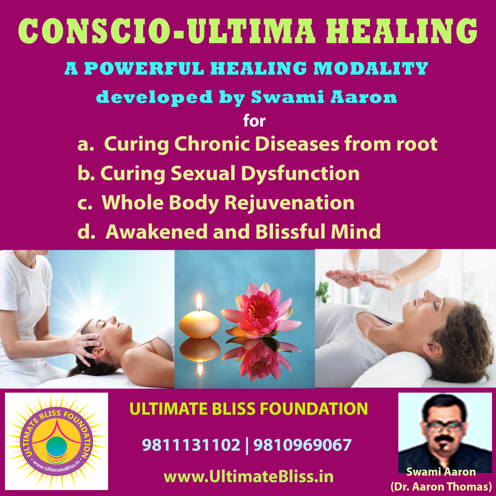 ALTERNATIVE TREATMENT WITH CONSCIO-ULTIMA HEALINGTM